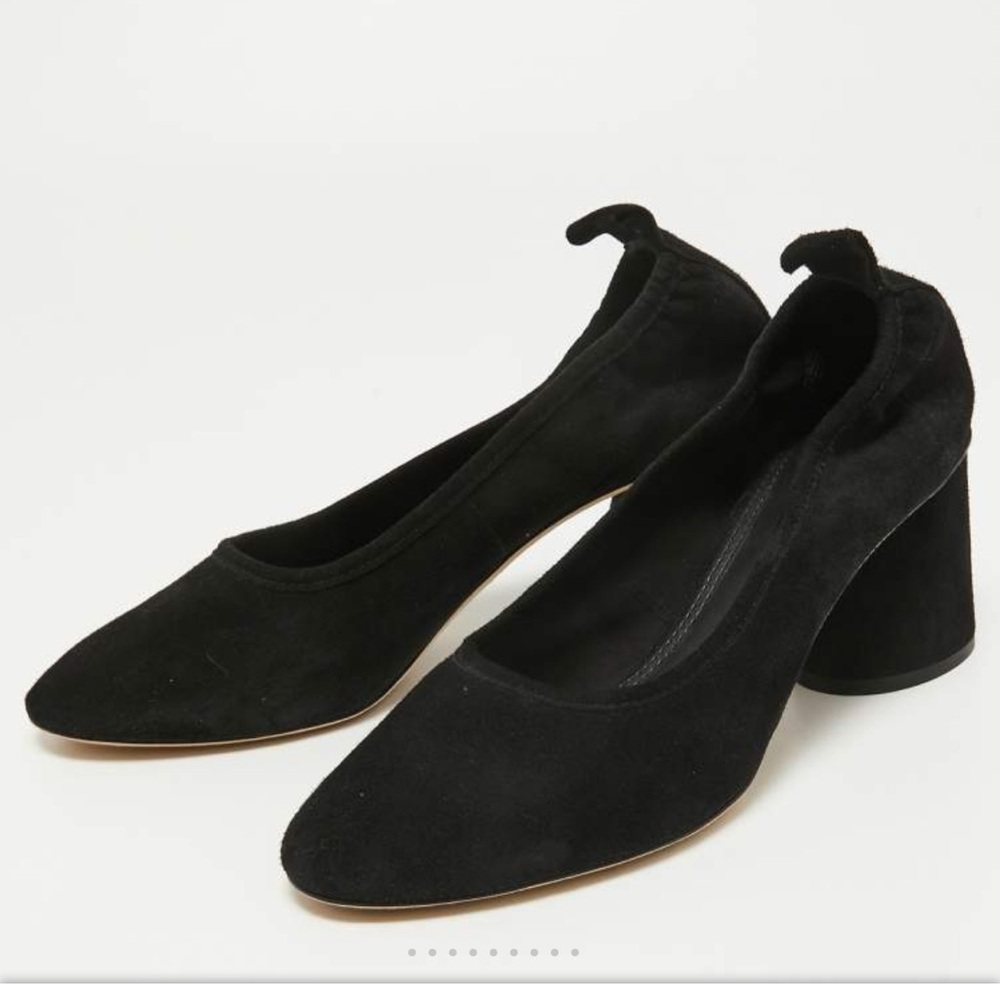 Tory Burch suede block heel pumps 9.5